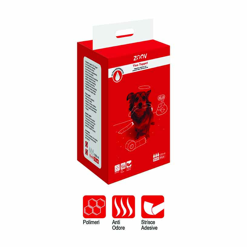 ZOOV TAPPETINO IGIENICO TINO TAPPET MIS 60X60 CM - 50 PZ