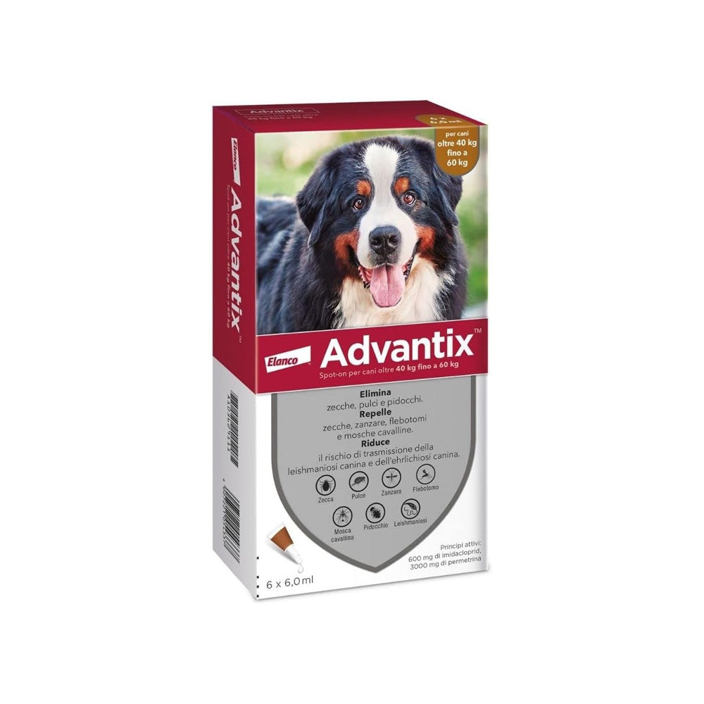 Advantix Spot On 6 pipetta per cani da 40 a 60 kg