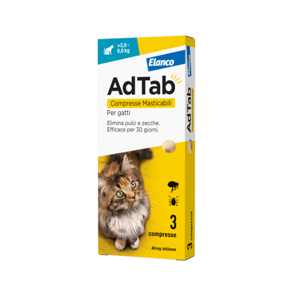 AdTab compresse masticabili per gatti da 2,0 -8,0 kg