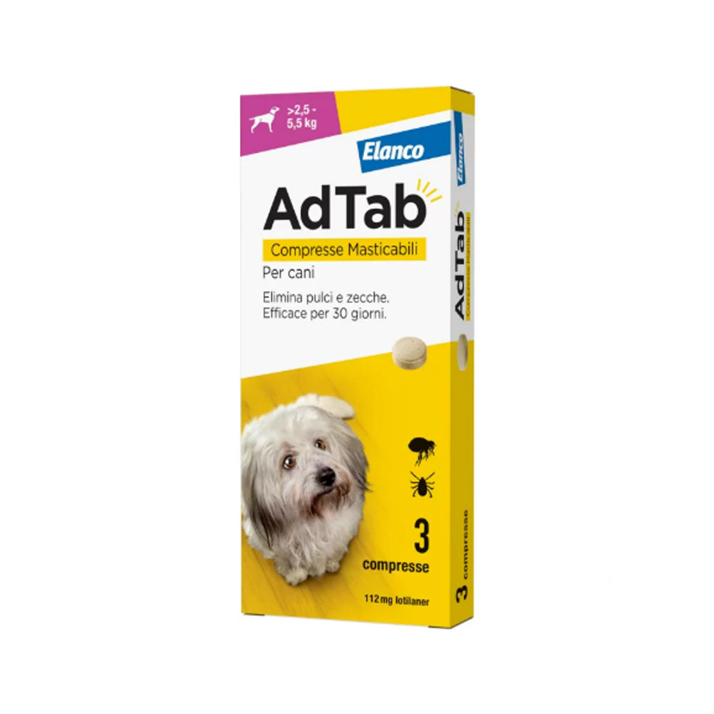AdTab compresse masticabili per cani da 2,5 -5,5kg