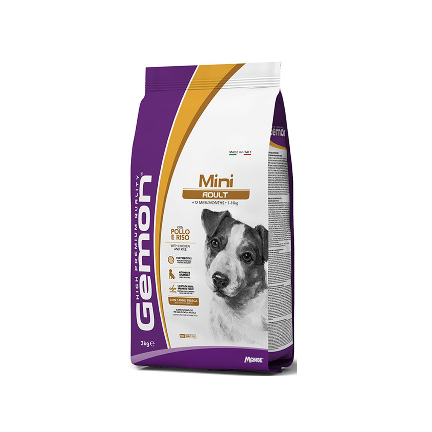 Gemon Mini Adult con Pollo e Riso 3 KG