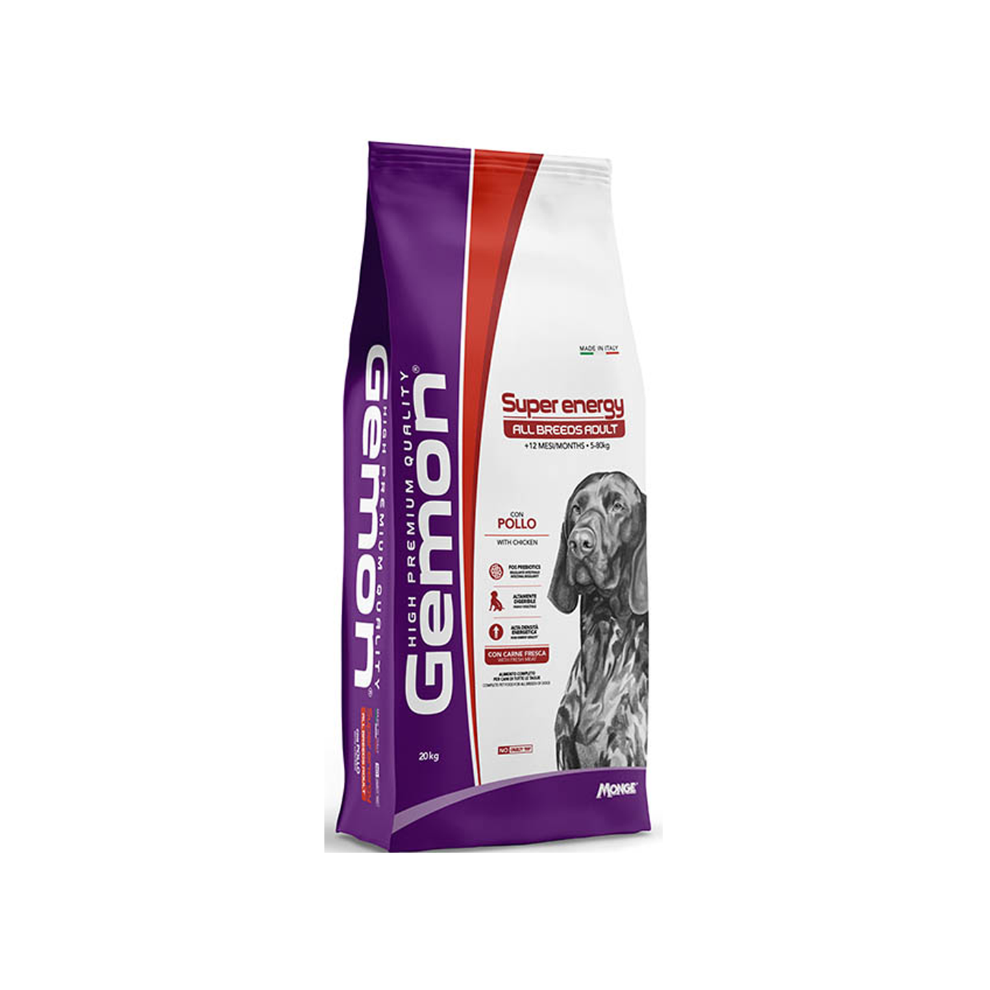 Gemon Super Energy All Breeds Adult con Pollo 20 KG