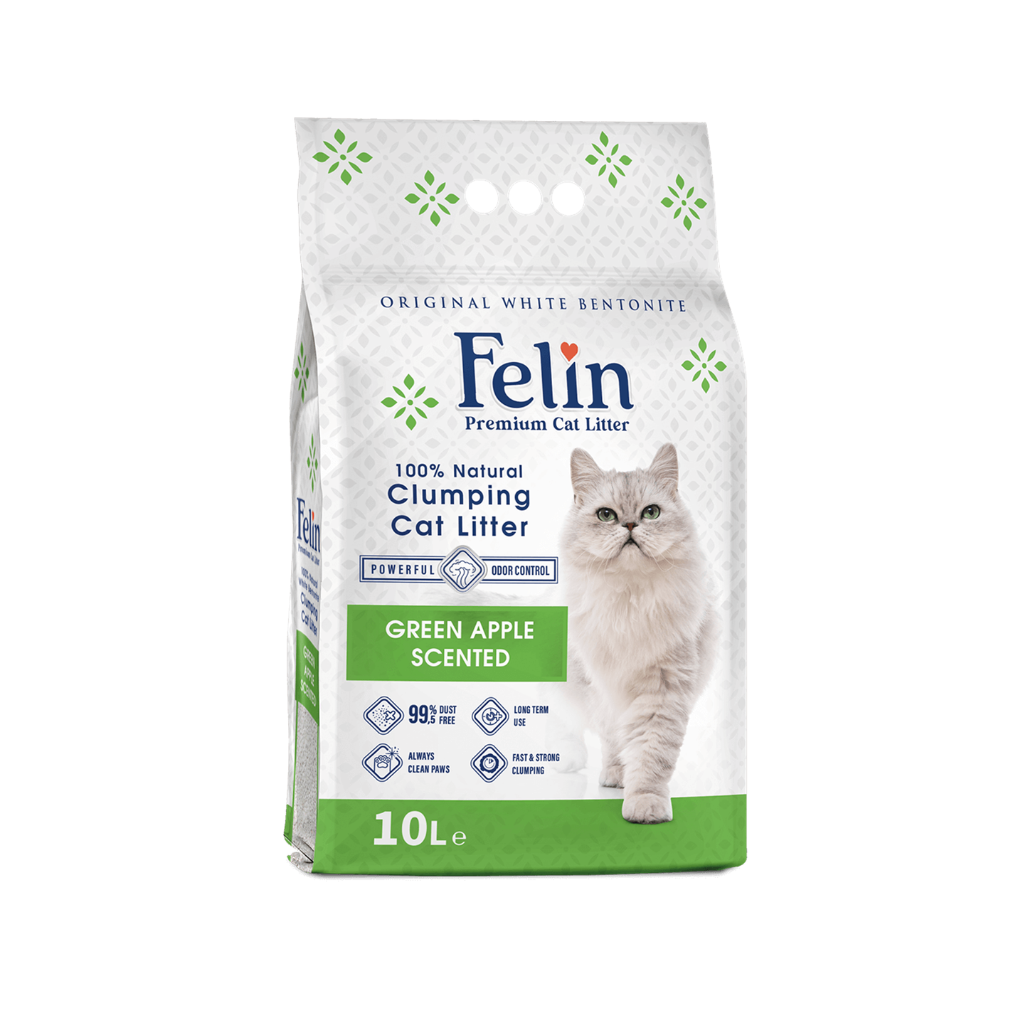Lettiera In Bentonite 10 LT Mela Verde