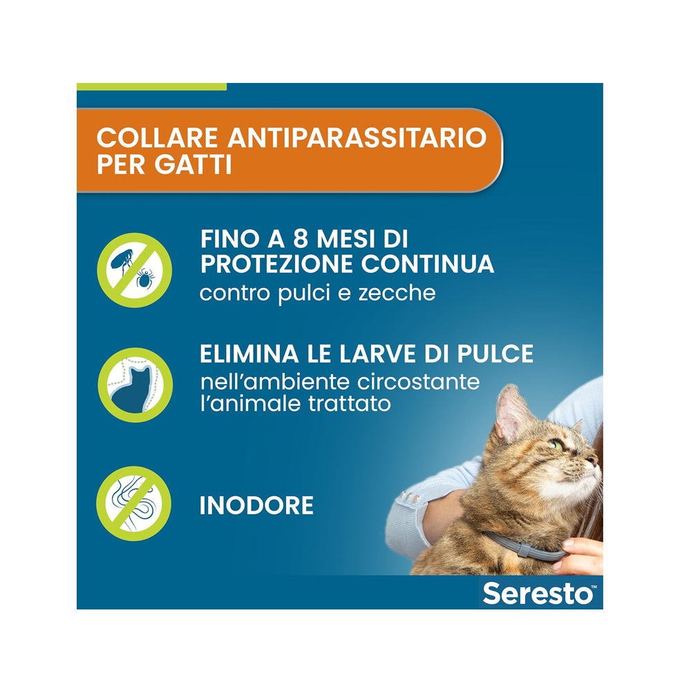 Seresto Collare Antiparassitario per Gatti
