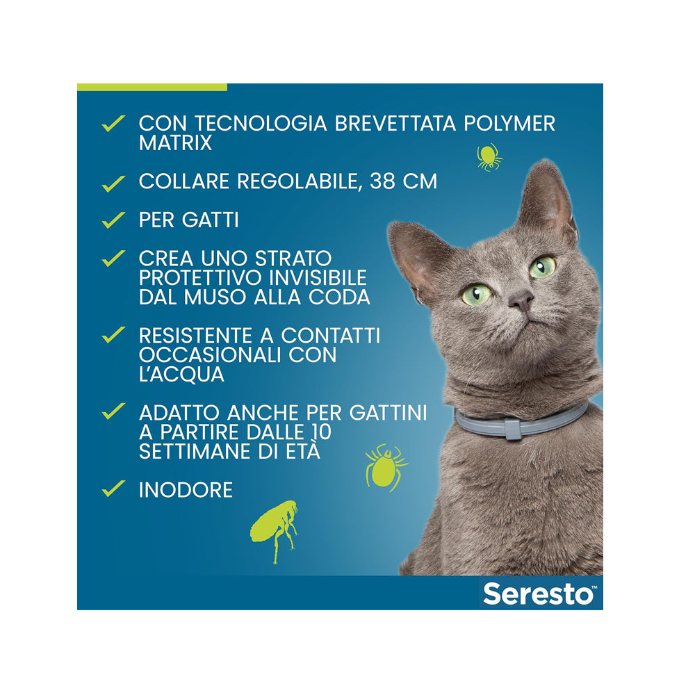 Seresto Collare Antiparassitario per Gatti