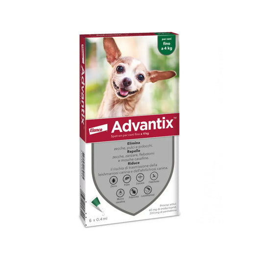 Advantix Spot On 6 pipetta per cani fino a 4 kg