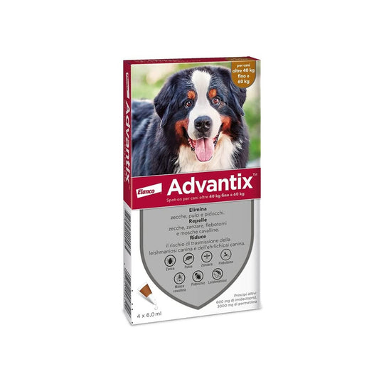 Advantix Spot On 4 pipetta per cani da 40 a 60 kg