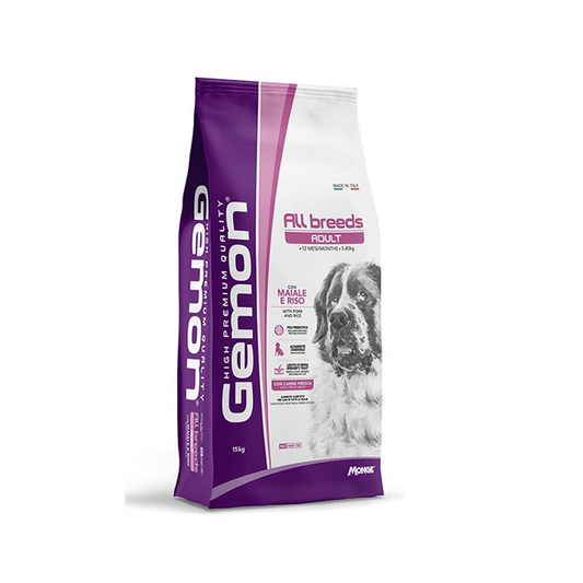Gemon All Breeds Adult con Maiale e Riso 15 KG