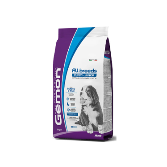 Gemon All Breeds Puppy and Junior con Tonno e Riso 15 KG