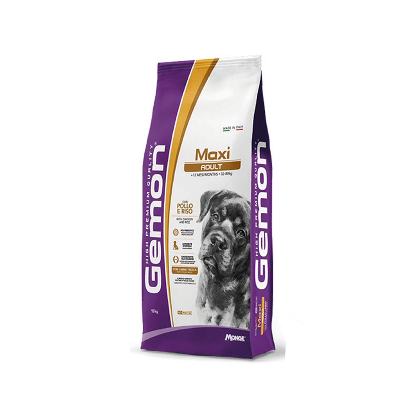 Gemon Maxi Adult con Pollo e Riso 15 KG