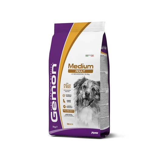 Gemon Medium Adult con Pollo e Riso 15 KG