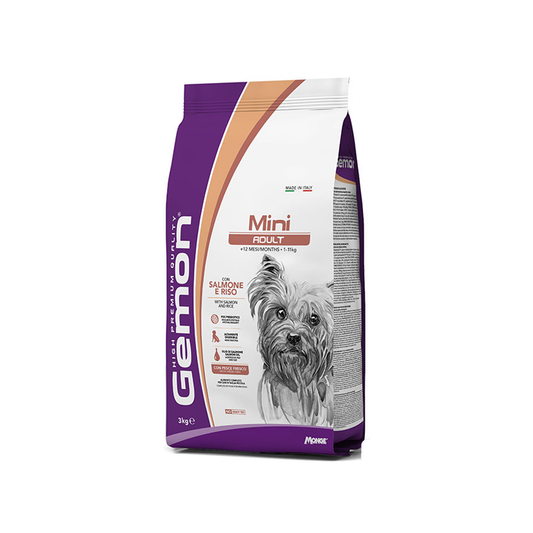 Gemon Mini Adult con Salmone e Riso 3 KG