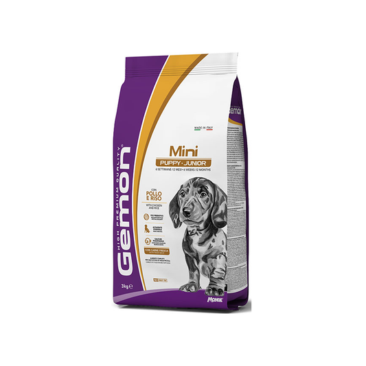 Gemon Mini Puppy and Junior con Pollo e Riso 3 KG