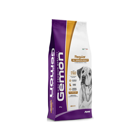 Gemon Regular All Breeds Adult con Pollo e Riso 20 KG