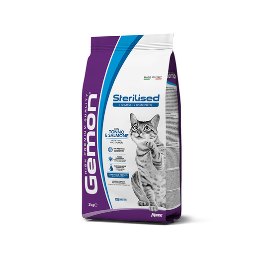 Gemon Sterilised con Tonno e Salmone 2 KG