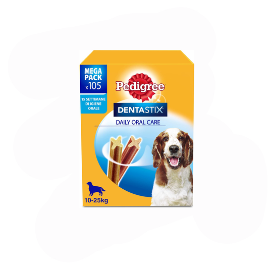 Pedigree 10-25  KG Dentastix Snack Igiene Orale Cane 105PZ