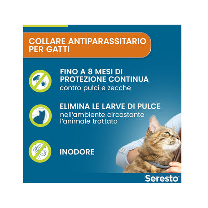 Seresto Collare Antiparassitario per Gatti