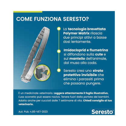 Seresto Collare per Cani fino a 8Kg