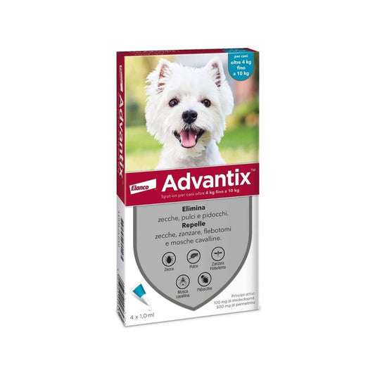 Advantix Spot On 4 pipetta per cani da 4 a 10 kg