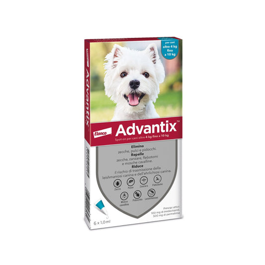 Advantix Spot On 6 pipetta per cani da 4 a 10 kg