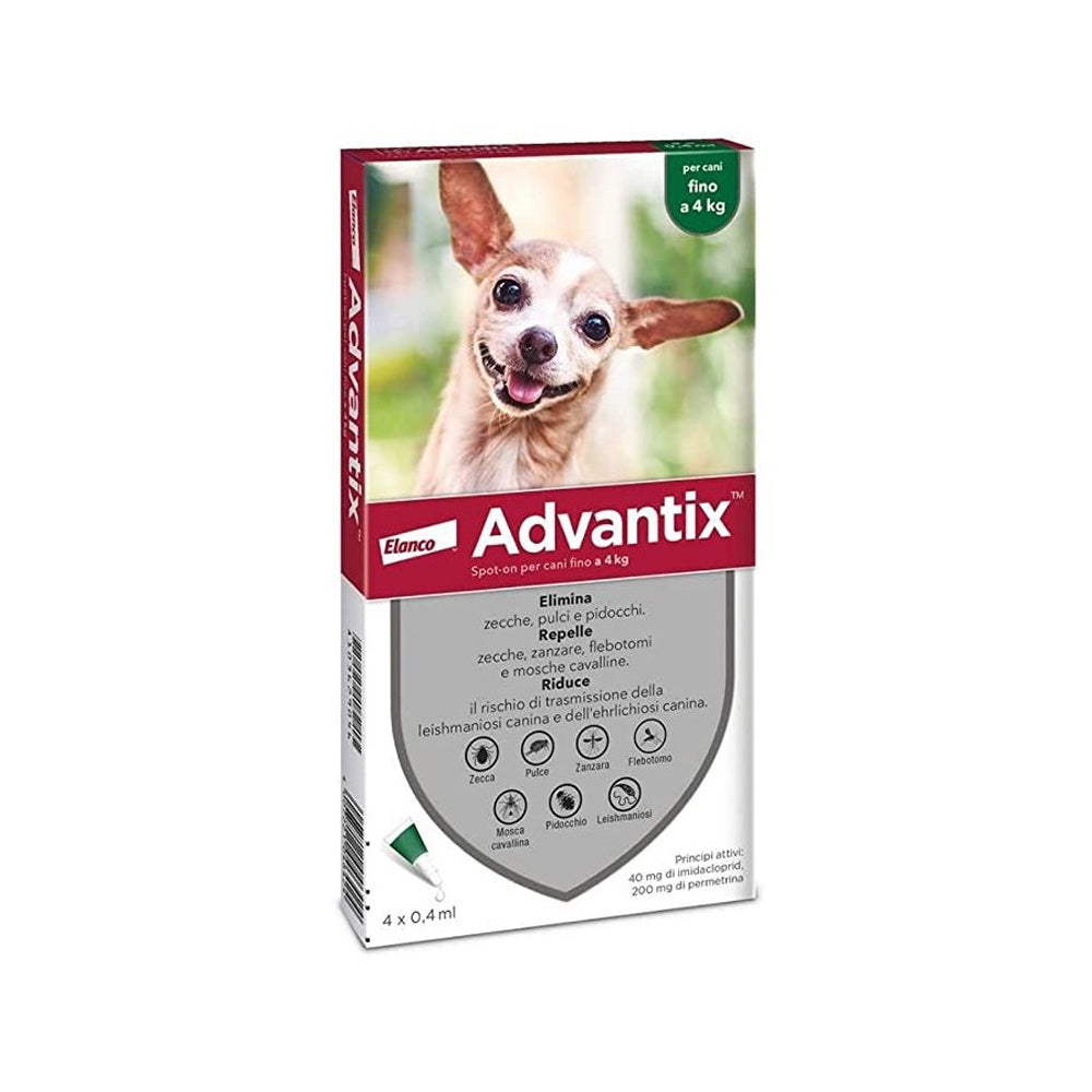 Advantix Spot On 4 pipetta per cani fino a 4 kg